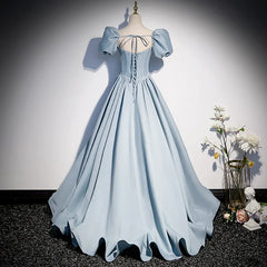 BXOXO New light blue sweet long floor length lady girl women princess banquet party ball prom performance dress gown