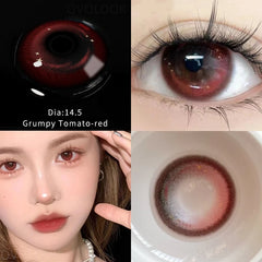 BXOXO 2PCs/Pair 10 Tone New Lenses Color Contact Lenses for Eyes Natural Colored Eye Lenses Beauty Eye Color Lens Yearly Use