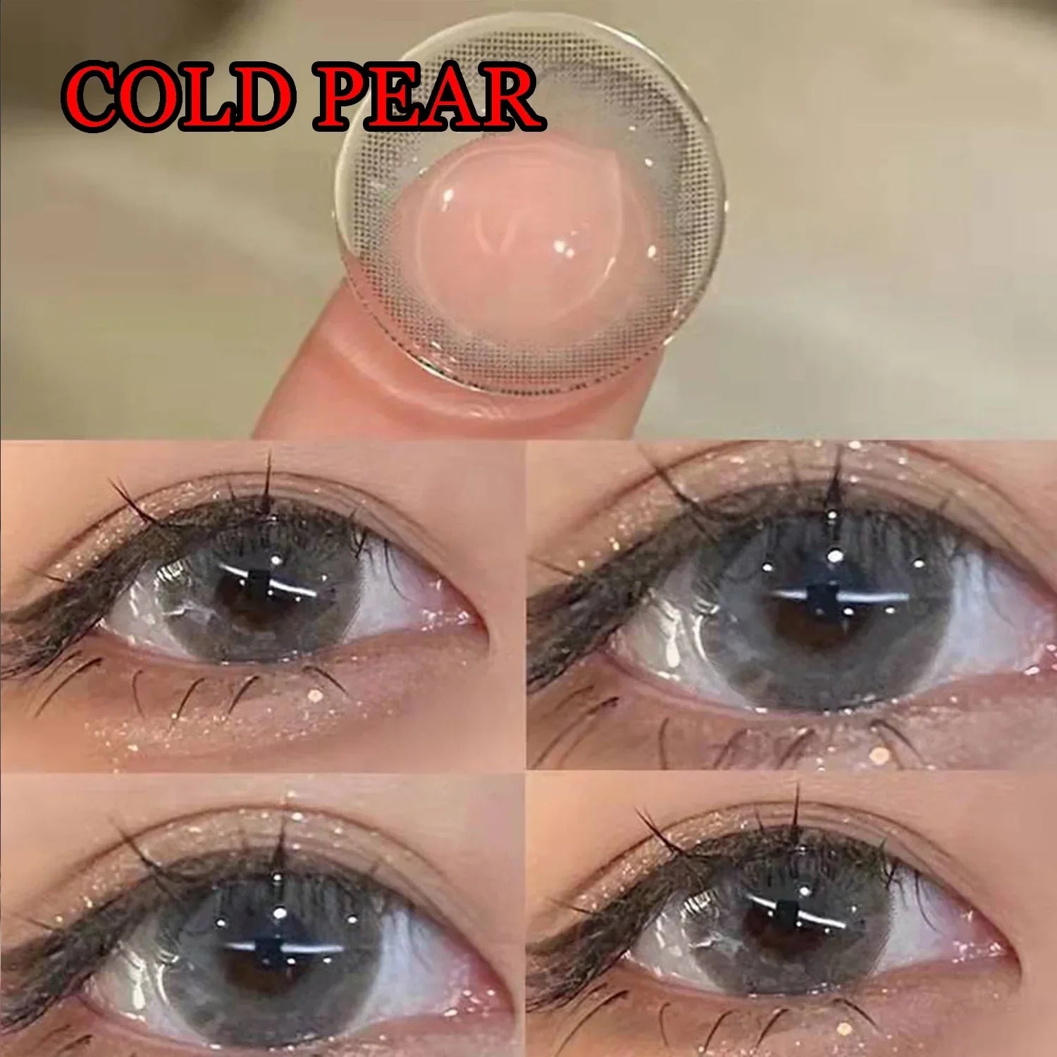 BXOXO 14.00mm Natural Glasses Accessories Cosmetic Color Soft Contacts Lenses for Eyes линзы для глаз цветные Cold Pear