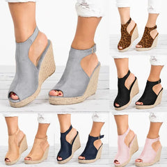 BXOXO Plus Size 35-43 Platform Sandals Wedges Shoes for Women Heels Sandalias Mujer Summer Clog Womens Zapatos De Hombre