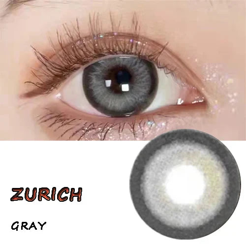 BXOXO 14.50mm Soft Contacts Lenses with Power for Eye Colors Dolly Eyewear Accessories линзы для глаз цветные Orange Bubble