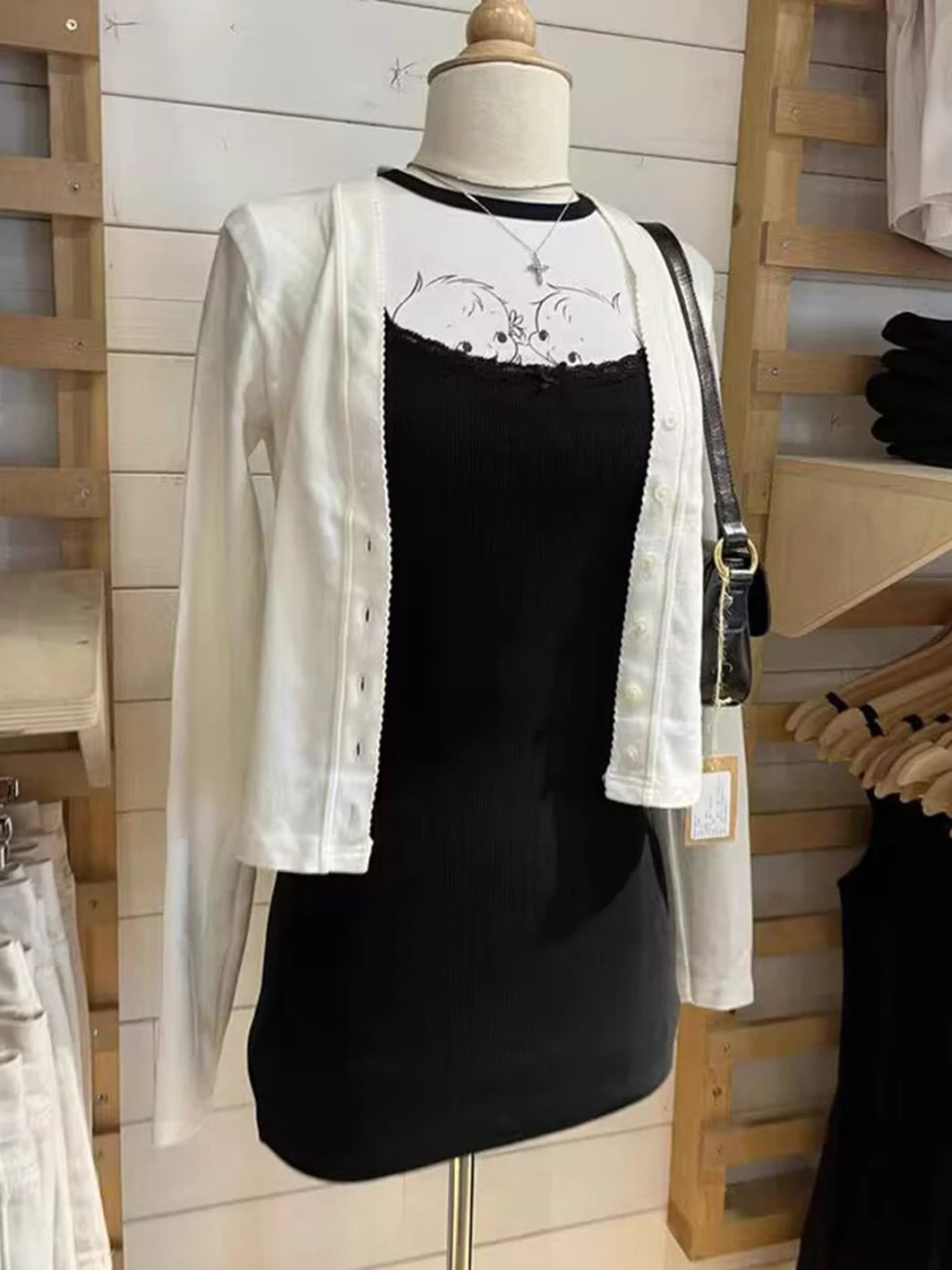 BXOXO Lace Trim Slim Sexy Mini Dress for Woman Sleeveless Bow Elastic Bodycon Short Vestidos Summer Sweet Cute Black Tank Dresses