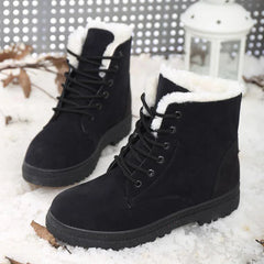 BXOXO Women Boots Snow Plush Women Shoes Platform Boots For Women Fashion Keep Warm Women's Boots Flat New Botas Mujer Winter Shoes