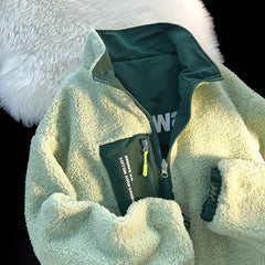 Bxoxo Double Sided Wear Lamb Warm Coat Women Y2K Autumn Winter Plus Velvet Thick Lapel Jacket Bf Fashion Streetwear All Match Outwear