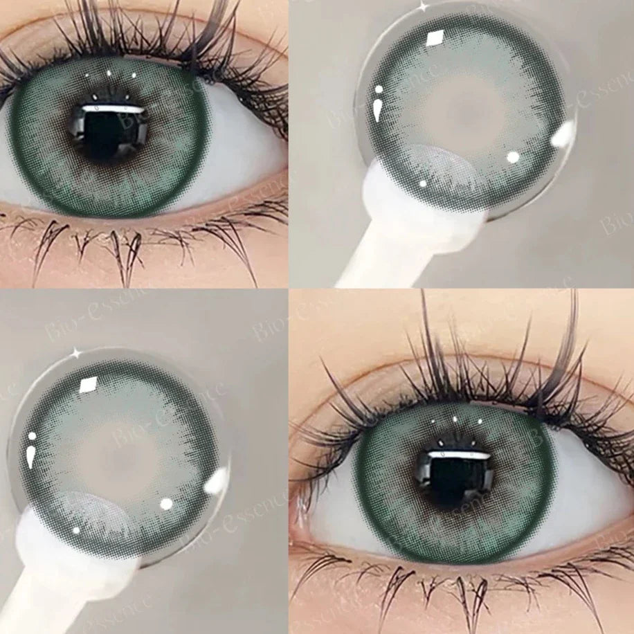 BXOXO 1 Pair Korean Lenses Popular Color Contact Lenses With Prescription Myopia Lenses Korean Lenses Pink Lenses