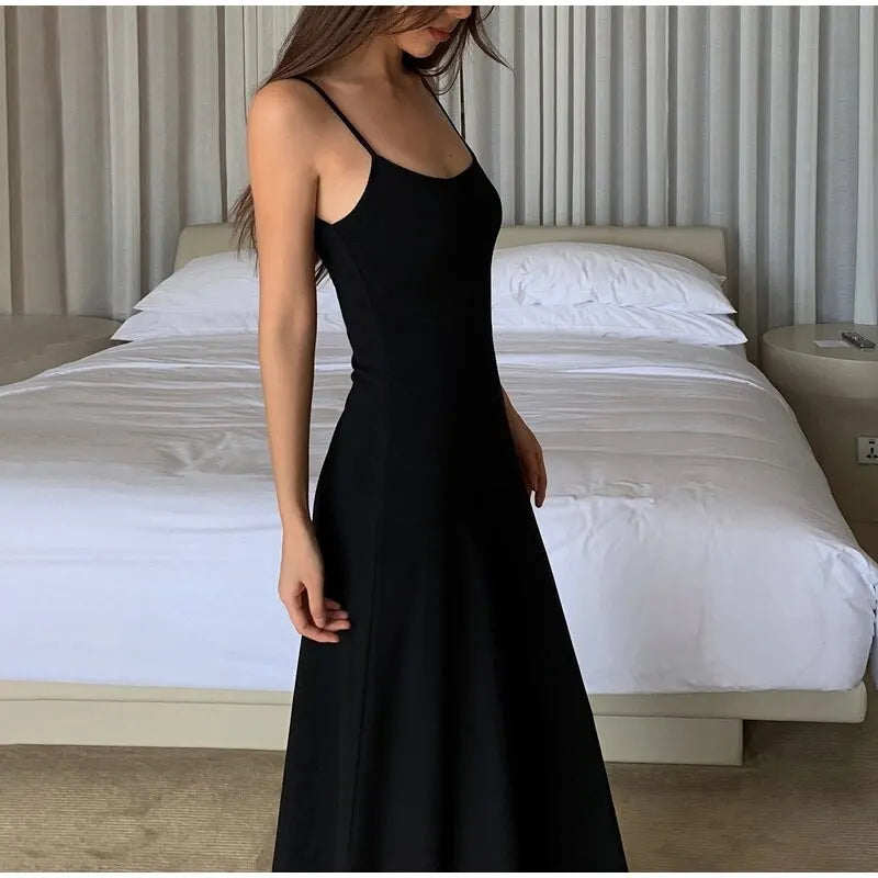 BXOXO Women Slim Long Dress Summer Sexy Backless Bodycon Dresses Vacation Beach Outfits Casual Lounge Party High Waist Skirt Clothing