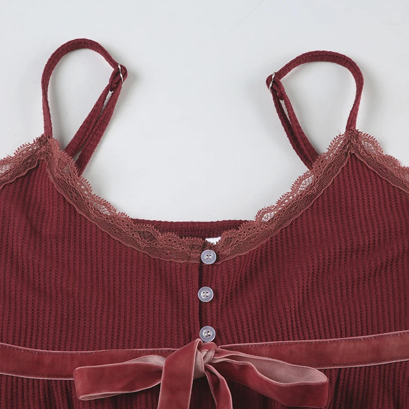 BXOXO Cute Coquette Bandage Bow Tees Women Summer Casual Fashion Loose A-line Camis Vintage y2k Crop Top Retro Aesthetic Vest
