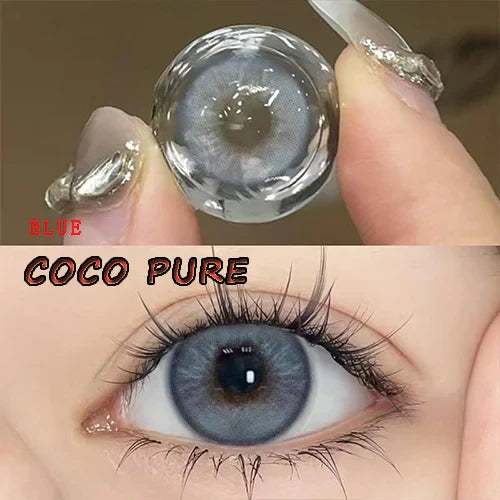 BXOXO Coslens Eye Glasses 14.20mm Contact Lenses with Power Women Men lentes de contacto Apple Crumble