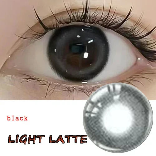 BXOXO Coslens Black Cosmetic 14.00mm Color Soft Contacts Lenses for Eyes Anime Accessories линзы для глаз цветные Cloud Anime Eyes