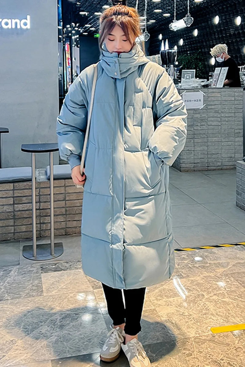 BXOXO New Winter and Autumn Women White Duck Down Hoodies Puffer Jackets Coats Warm Windproof Black White Coats