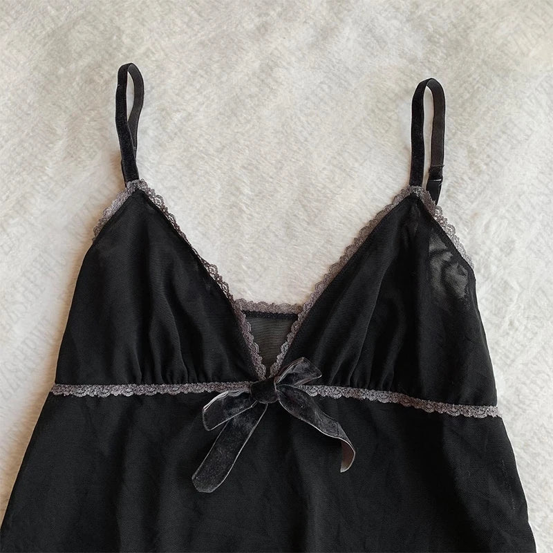 BXOXO Casual Fashion High-end Retro Women's Sleeveless Camisole Tops Punk Cute 2000s Solid Color Streetwear Y2K Short Women Skirt emo