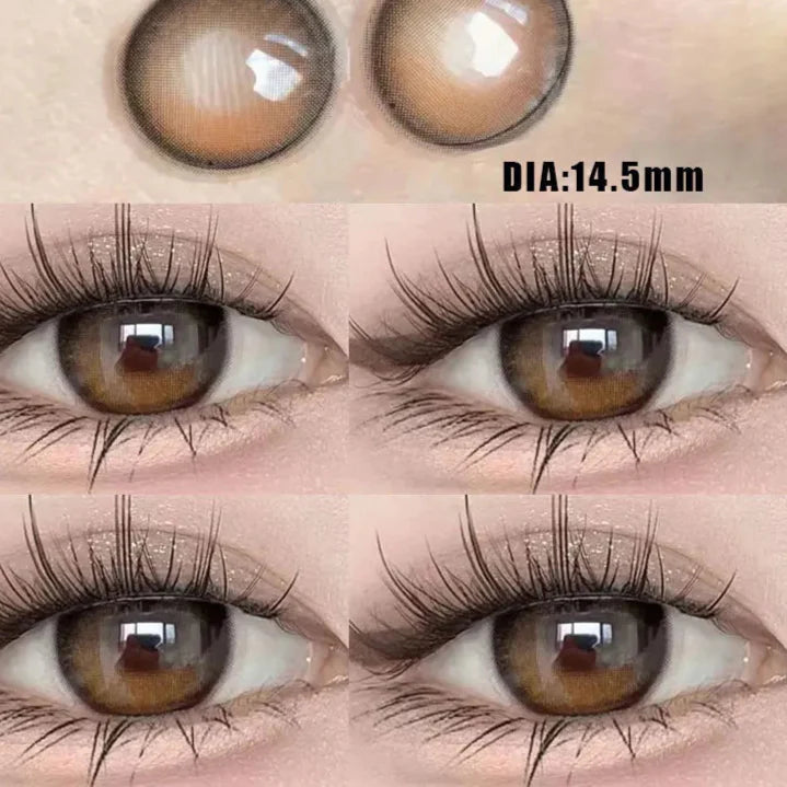 BXOXO 1 Pair Natural Color Contact Lenses for Eyes with Myopia Diopter High Quality Eyes Color Lens Makeup Yearly Fast Shipping