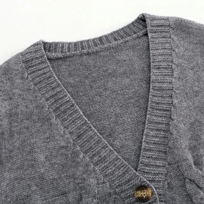 Bxoxo Short style high-waisted slim plastic sweater women spring new single-breasted knitted cardigan twist small jacket