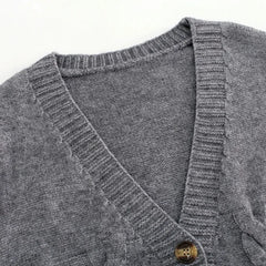 Bxoxo Short style high-waisted slim plastic sweater women spring new single-breasted knitted cardigan twist small jacket