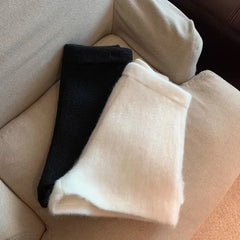 Bxoxo Autumn Faux Wool Shorts Women Y2K High Waist Office Lady Casual Mini Shorts Female Fashion All Match Blend Wide Leg Pants New