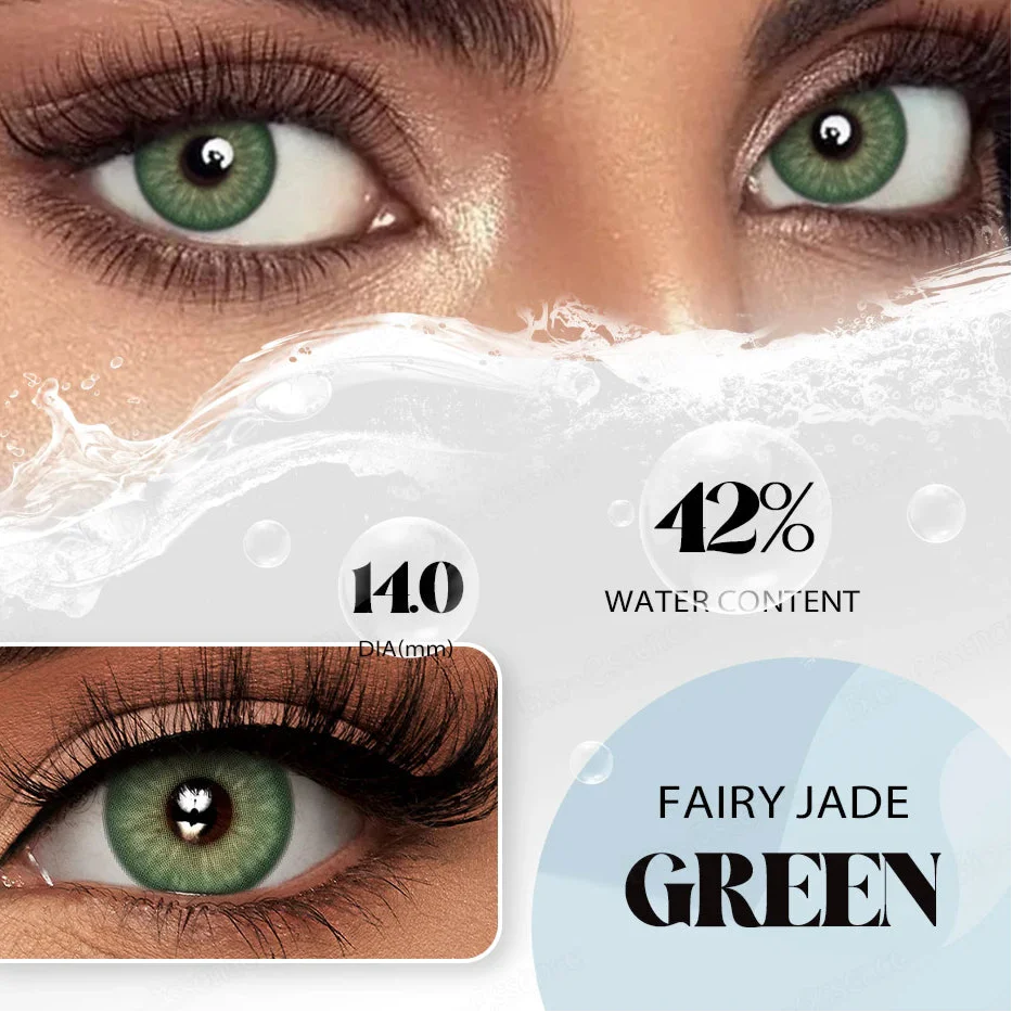 BXOXO Color Contact Lenses with Myopia 0--6.00 Colored Pupils for Natural Effect Eyes Fashion Women Lenses