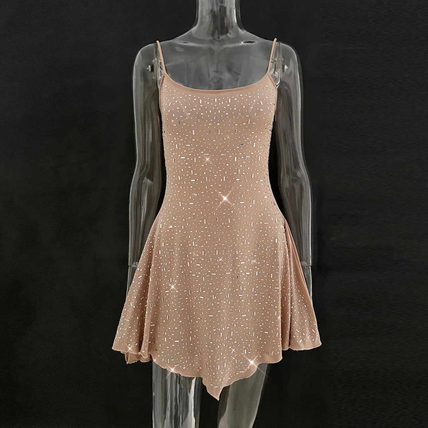 Bxoxo Elegant Sequin Female Maxi Dress Fashion Glitter High Waist Bodycon Sexy Diamond Backless Birthday Evening Outfits