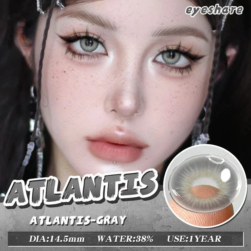 BXOXO 2pcs New Colored Contacts Lenses for Eyes Brown Eyes Contact Lenses Fashion Blue Eye Lens Yearly Makeup Contacts 14.5mm