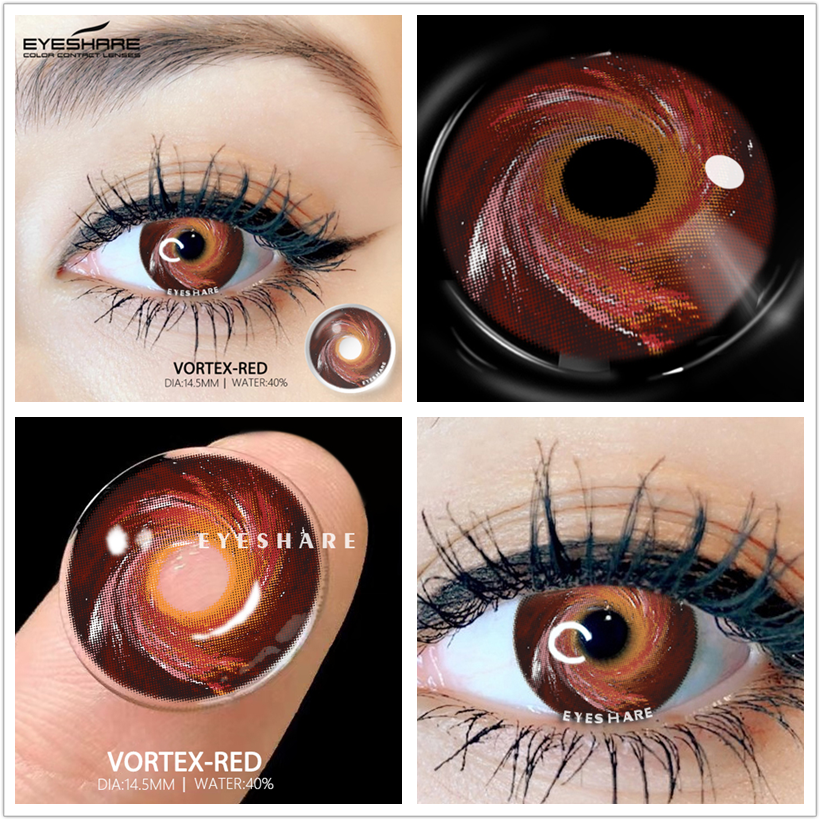 BXOXO Color Contact Lenses For Eyes Anime Cosplay Colored Lenses Blue Purple Multicolored Lenses Contact Lens Beauty Makeup