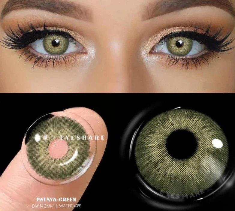 BXOXO Coloured Contact Lenses for Eyes 1pair Gray Pupils Lens Blue Eye Lenses Green Lens Yearly Brown Contacts Cosmetic Lens