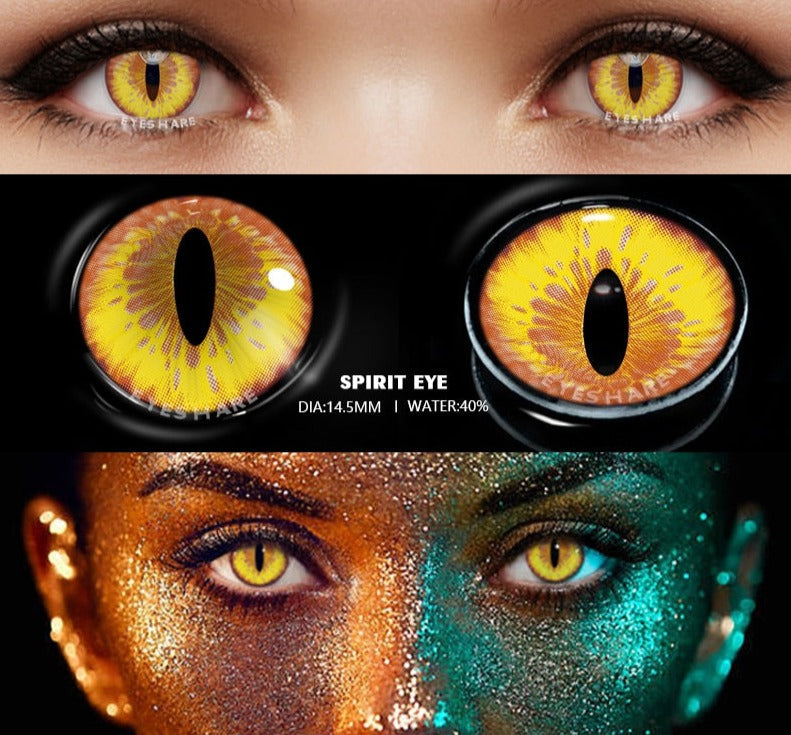 BXOXO 1pair Halloween Cosplay Color Contacts Lenses For Eyes Blue Black Colored Lens Anime Yearly Beauty Makeup Contacts Lens