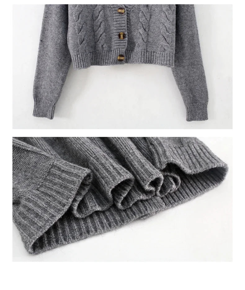 Bxoxo Short style high-waisted slim plastic sweater women spring new single-breasted knitted cardigan twist small jacket