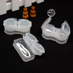 BXOXO Fashion Tweezers Suction Stick Mini Contact Lens Case Set Girl Colored Contact Lenses Box Eyes Contact Lens Container