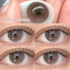 BXOXO 2Pcs Nature Colored Contact Lenses with Prescription Myopia Degree0.00-8.00 For 2024 New Lens Korean Hot Sale