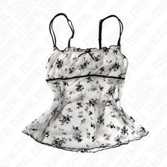 BXOXO Women's Sleeveless Camisole Vintage Street Fashion Casual Hip Hop Rock Punk Chic Bowknot Harajuku Aesthetic Baby Ladies Crop Top