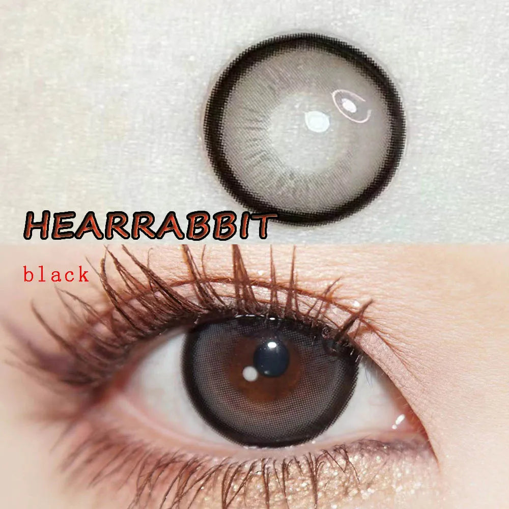 BXOXO 14.50mm Soft Contacts Lenses with Power for Eye Colors Dolly Eyewear Accessories линзы для глаз цветные Orange Bubble