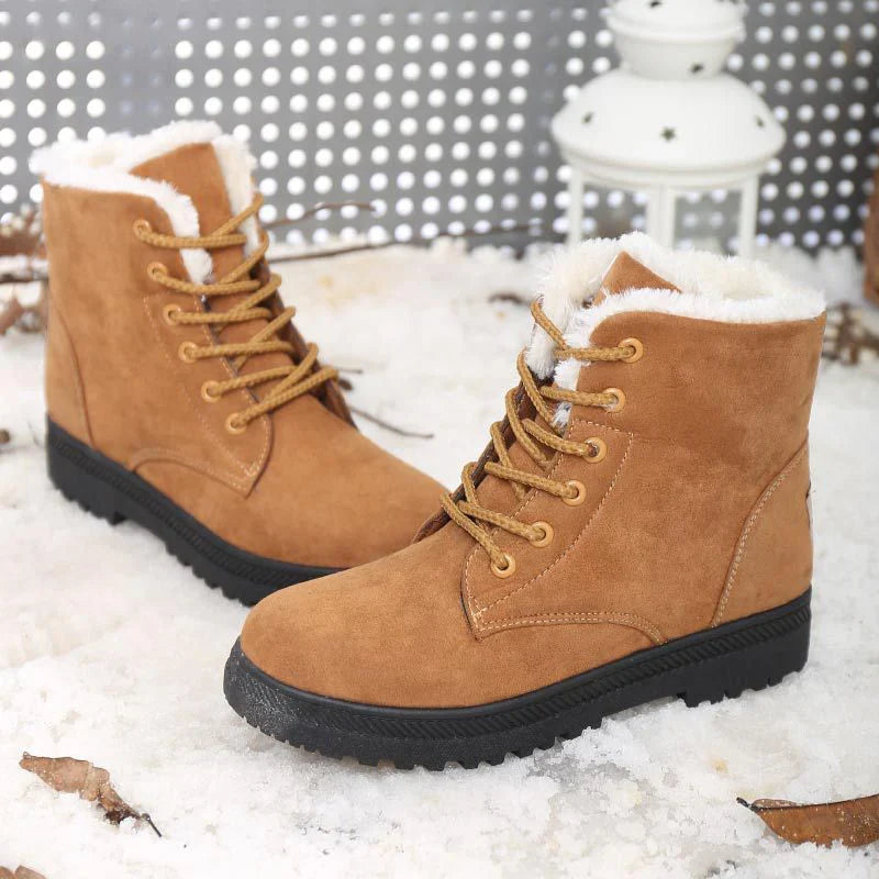 BXOXO Women Boots Snow Plush Women Shoes Platform Boots For Women Fashion Keep Warm Women's Boots Flat New Botas Mujer Winter Shoes