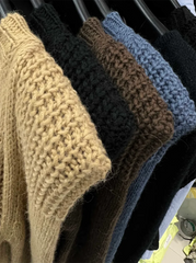 Bxoxo Autumn V Neck Knit Sweater for Women Y2K Korean Chic Right Angle Shoulder Crop Pullover Female Fashion Streetwear Slim Jumper