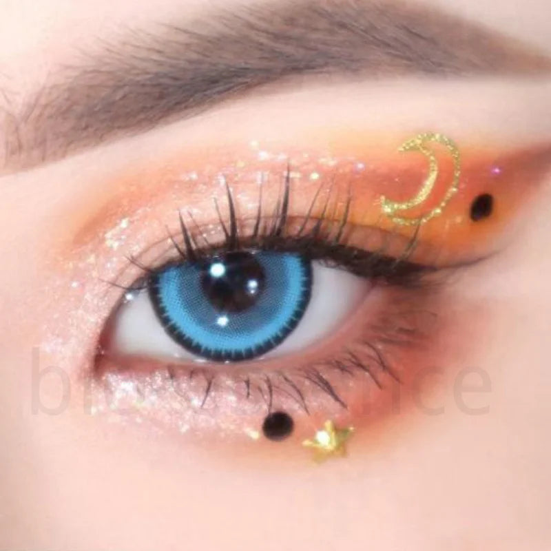 BXOXO 1 Pair Colorcon Korean Colored Contact Lenses with Degree Myopia Lenses Anime Accessories Pink Lenses Cosplay Lenses