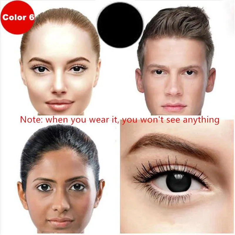 BXOXO Colored Contact Lenses for Eyes White Lenses Cosplay Contact Lenses Crazy Lenses Halloween Eyes Lens Black Lenses