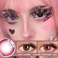 BXOXO Halloween Cosplay Lenses 2PCS  Color Contact Lenses for Eyes Blue Lense Fashion Lenses Beauty Makeup Anime Lenses