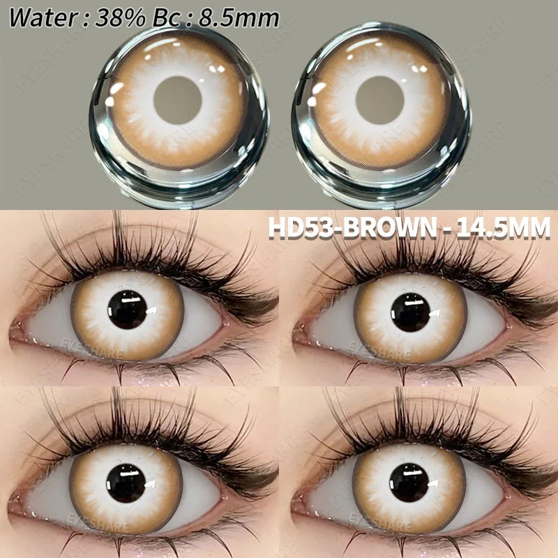 BXOXO 1 Pair Colored Contact Lenses Cosplay Colorful Contact Blue Eyes Contact Anime Red Lenses Halloween white Lenses