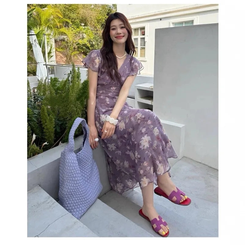 Bxoxo Spring New Women's Chinese Style Dress Summer Women's New Chinese Versatile Midi Skirt