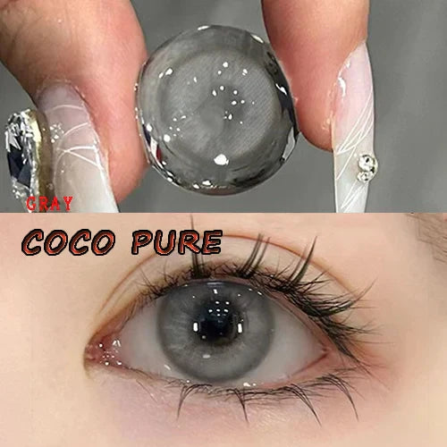 BXOXO Coslens 14.20mm Soft Contact Lenses with Power Women Men Fashion Eyewear lentes de contacto Coco Pearl
