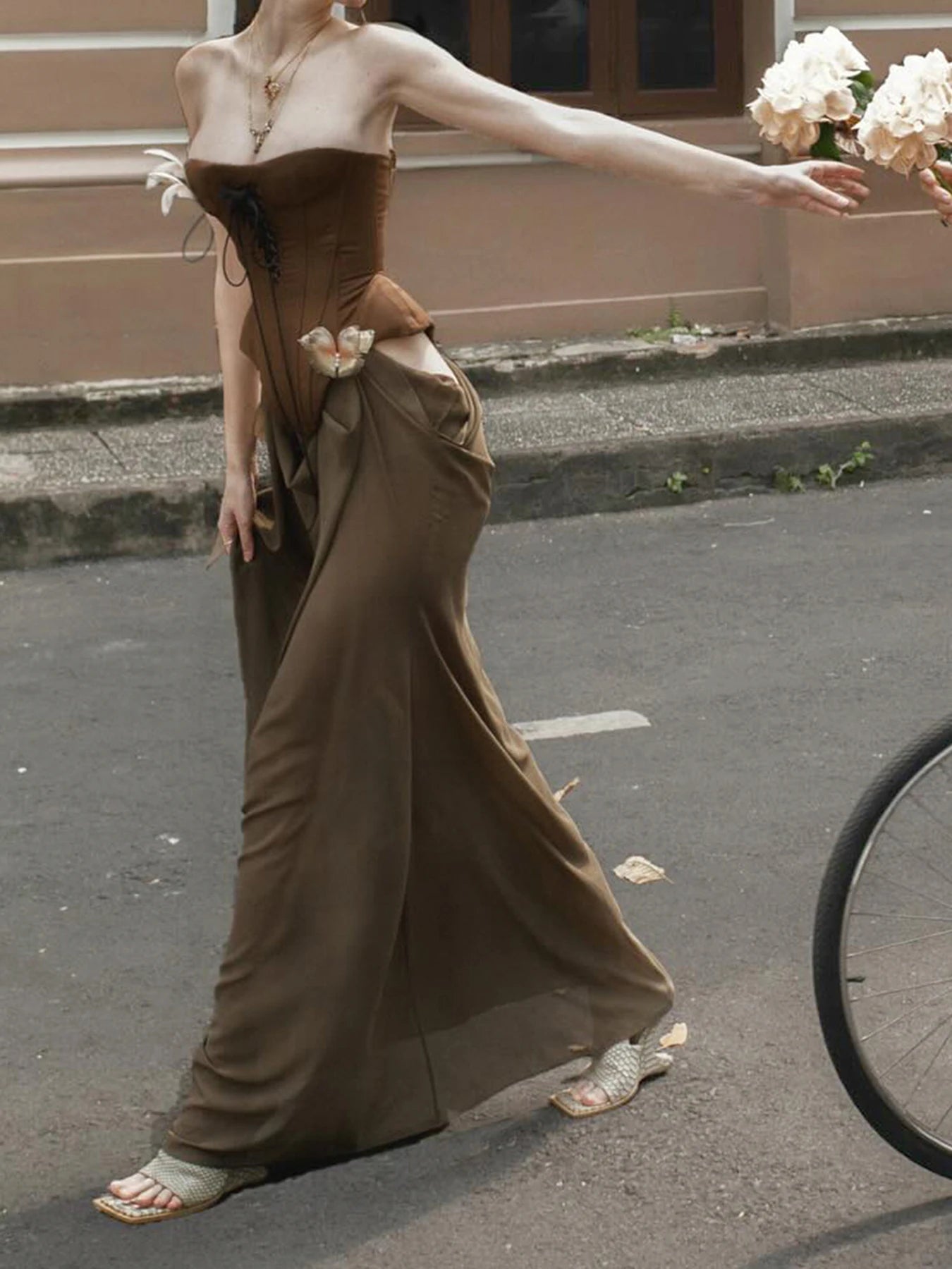 BXOXO Fashion Holiday Style Removable Mesh Sheer Skirts Skinny Straps Dresses Design Retro New Women Dresses