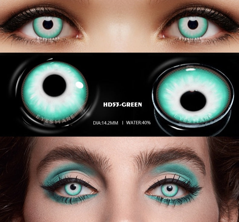 BXOXO 1pair Halloween Cosplay Color Contacts Lenses For Eyes Blue Black Colored Lens Anime Yearly Beauty Makeup Contacts Lens