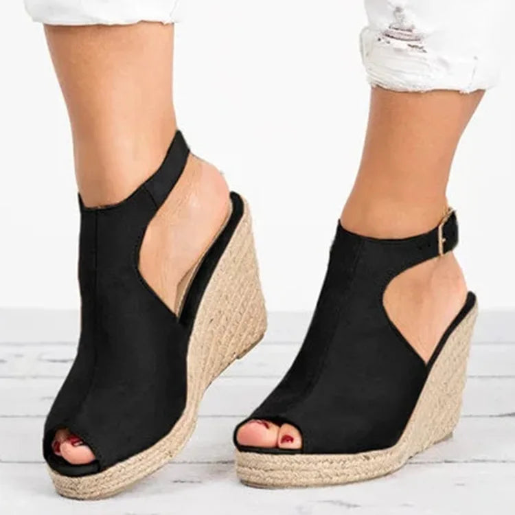 BXOXO Plus Size 35-43 Platform Sandals Wedges Shoes for Women Heels Sandalias Mujer Summer Clog Womens Zapatos De Hombre