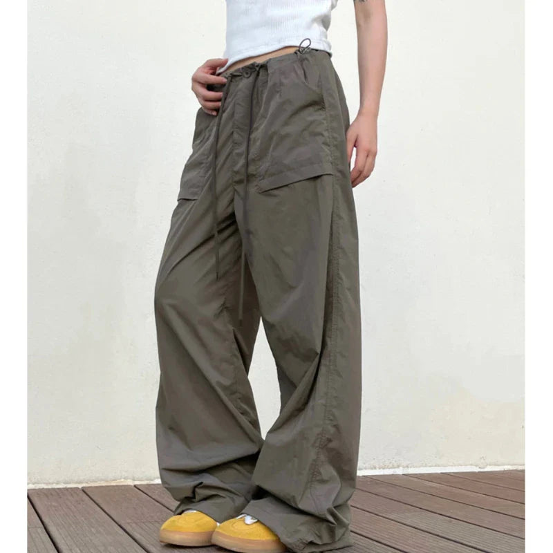 Vintage Harajuku Oversized Pants Women America Retro Baggy Casual New Cargo Trousers Man Y2k Summer Streetwear Loose