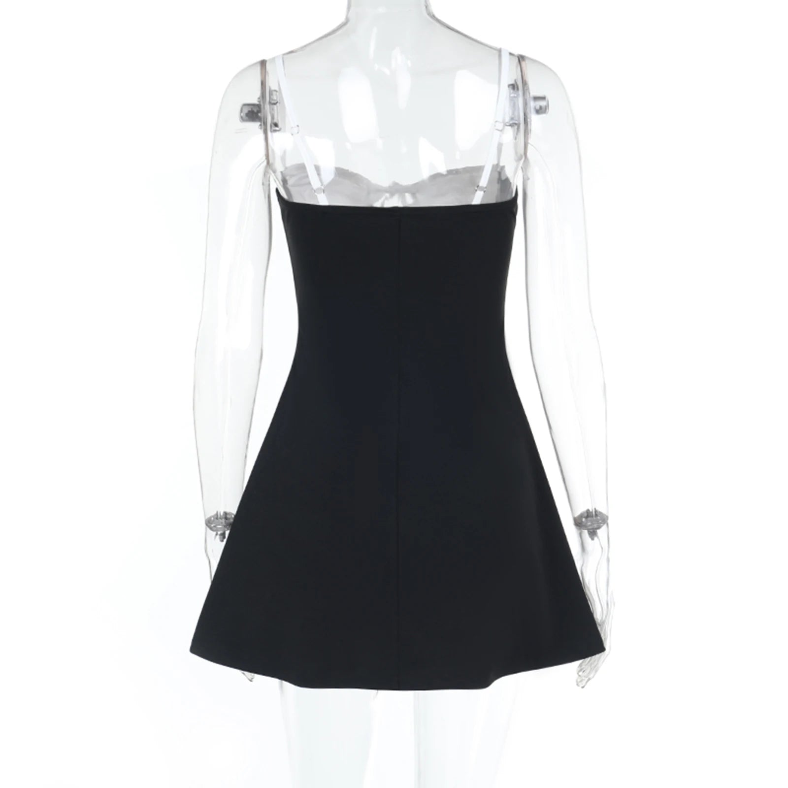 BXOXO Sexy Women’s Lace Patchwork Short Dress Summer Sleeveless Tie-up Front Slim Fit A-Line Dress Party Club Short Mini Dress