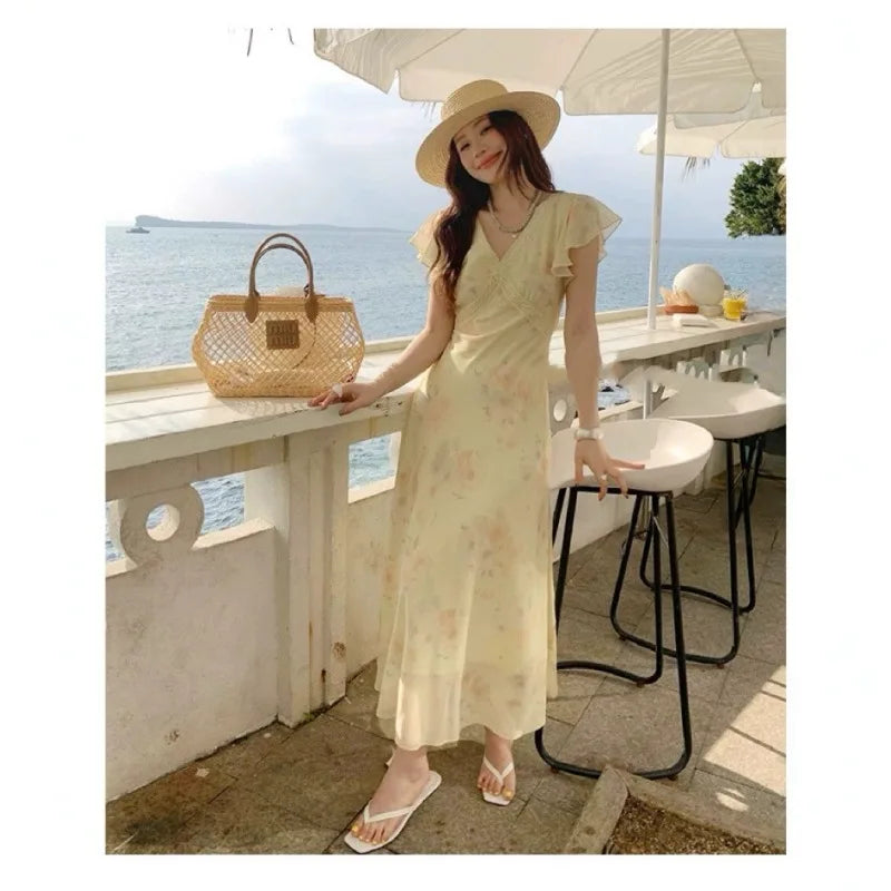 Bxoxo Spring New Women's Chinese Style Dress Summer Women's New Chinese Versatile Midi Skirt