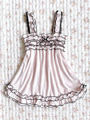 BXOXO Y2K Solid Color Casual Cute Women's Sleeveless Camisole Tops Street Sweet Bow 2000s Aesthetic Harajuku New Slim Women's Crop Top