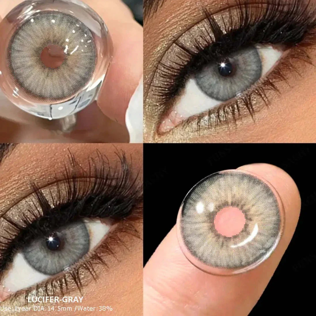 BXOXO 1Pair 0~-8.00 Myopia Colored Contact Lenses with Degree Pupils Blue Lenses Green Lens Color Beautiful Eye Yearly Use