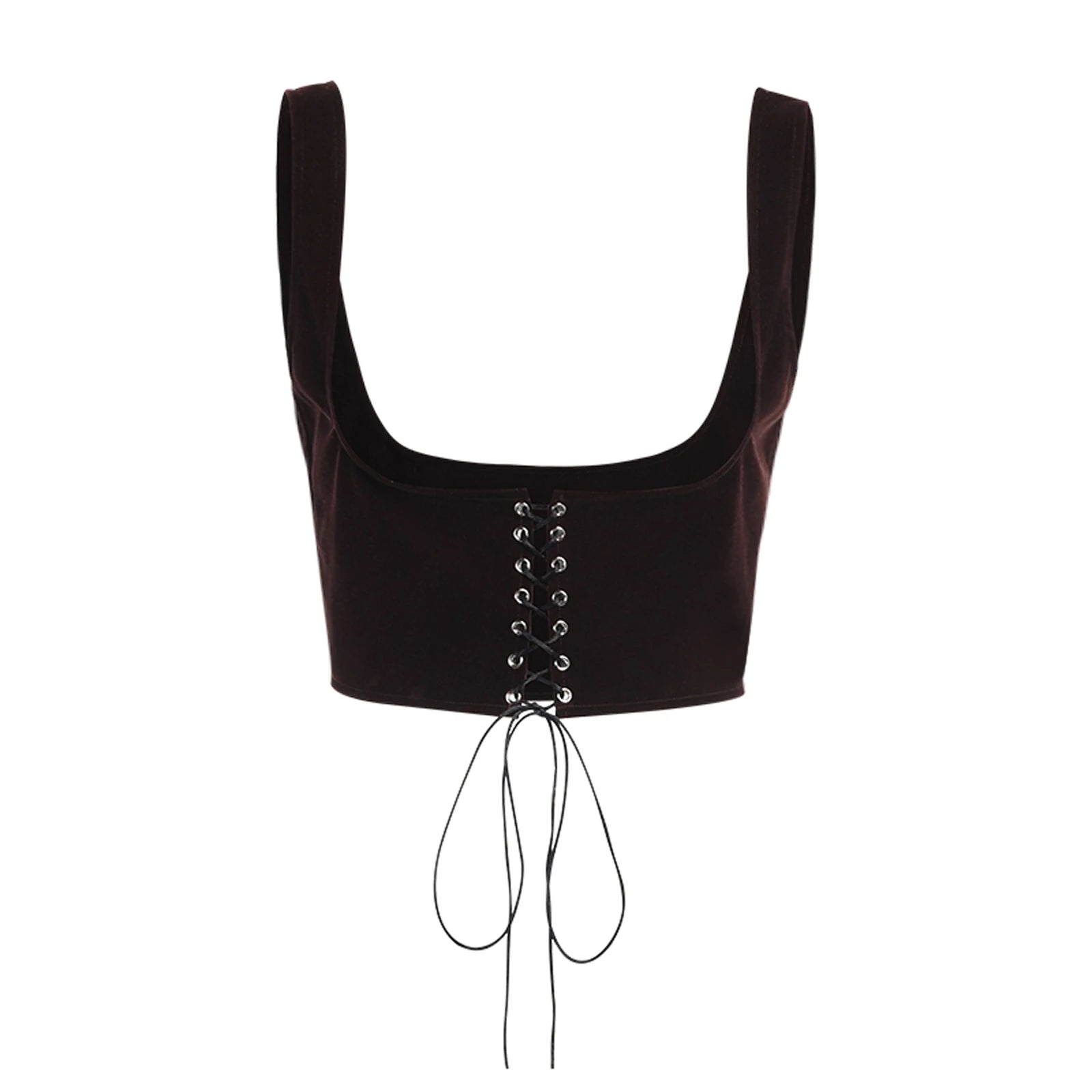 BXOXO Vintage Women Bustier Corset Underbust Lace-up Suspender Crop Tops Cami Vest Waist Bodyshaper Tank Cummerbunds Y2K