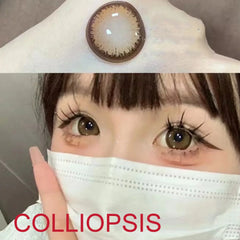 BXOXO Coslens Super Big 14.50mm  Contacts Lenses with Power for Eye Colors Anime Eyewear Accessories lentes de contacto Colliopsis