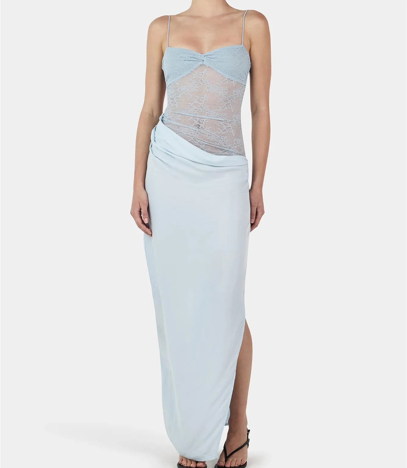 BXOXO Women Spaghetti Strap Long Dress Sexy Lace Patchwork Bodycon Backless Dress Party Club Elegant Ladies Sundress