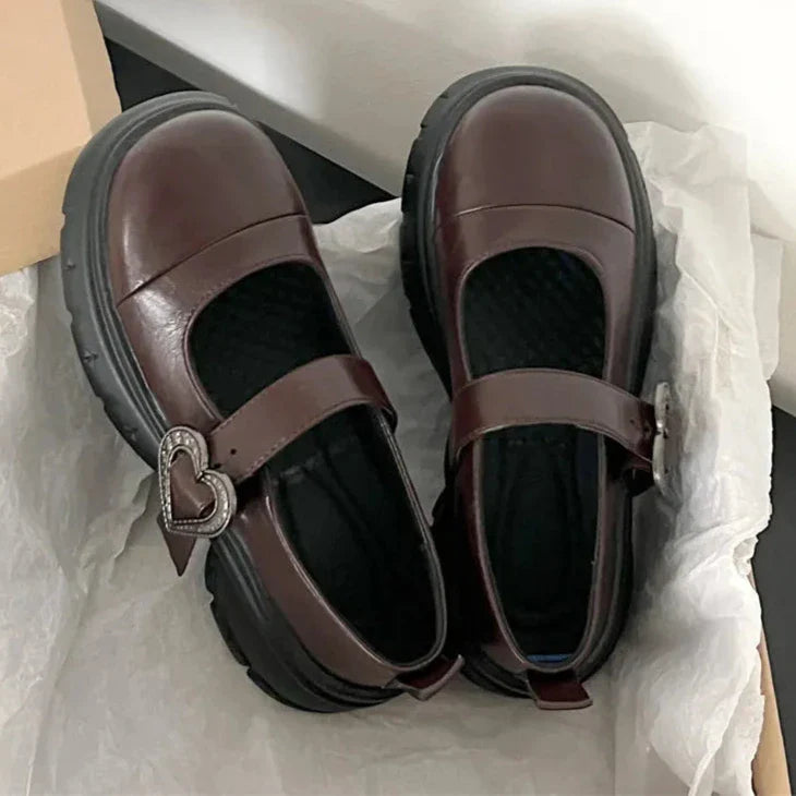 BXOXO Chunky Loafers Shoes autumn Women Japanese Style Slip On brown Lolita Shoes Women Fashion Thick Sole Round Toe Uniform Shoe